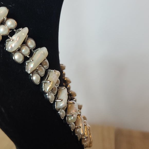 Real Pearl set - necklace and ring - Picture 4 of 5